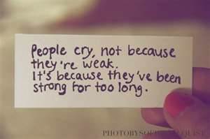 people cry