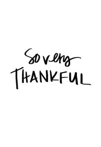 so very thankful
