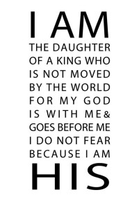 i am a daughter of the king