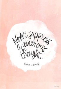 never surpress a negative thought